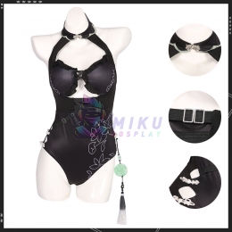 XXX-Arknights Blacknight Cosplay Costume With Tail