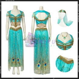 Aladdin Jasmine Female Cosplay Costumes