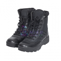 Black Adam Cosplay Boots Male Lace-Up Boots