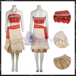 Female Disney Princess Costumes Moana Cosplay Suit
