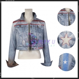 America Chavez Denim Jacket Doctor Strange Costume Multiverse of Madness