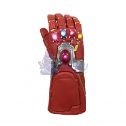 Red Glowing Iron Man Gauntlet Cosplay Glove