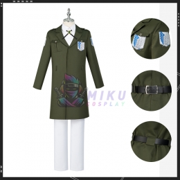 Attack On Titan Season 4 Armin Arlert Cosplay Costume Military Uniform