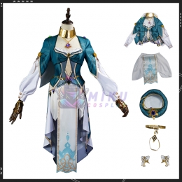 Genshin Impact Lisa Cosplay Costume Green
