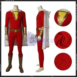 Shazam Cosplay Costumes Red Suits