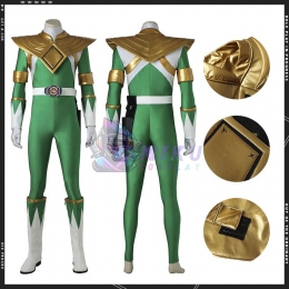 Green Power Ranger Costume Adult Mighty Morphin Tommy Oliver Green Ranger Suit