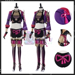 Genshin Impact Kuki Shinobu Cosplay Costume Full Suit
