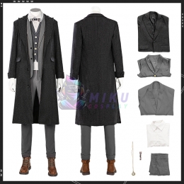 Fantastic Beasts The Secrets of Dumbledore Cosplay Costume Newt Scamander Suit