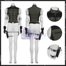 Yelena Belova Cosplay Suit Women's Black Widow Costume Vest Set