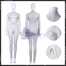 Aquaman Queen Atlanna White Cosplay Costumes
