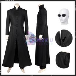The Matrix Reloaded Revolutions Neo Cosplay Costume
